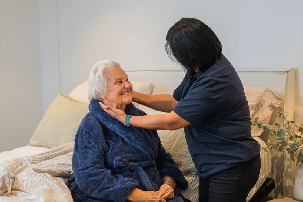 Carer providing overnight support